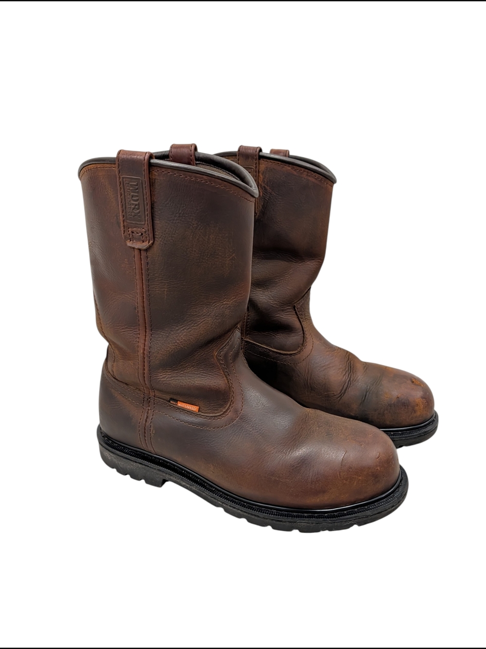 WORX Red Wing 5700 Pull On Work Boots Mens 11 Brown Steel Toe EH ASTM Leather